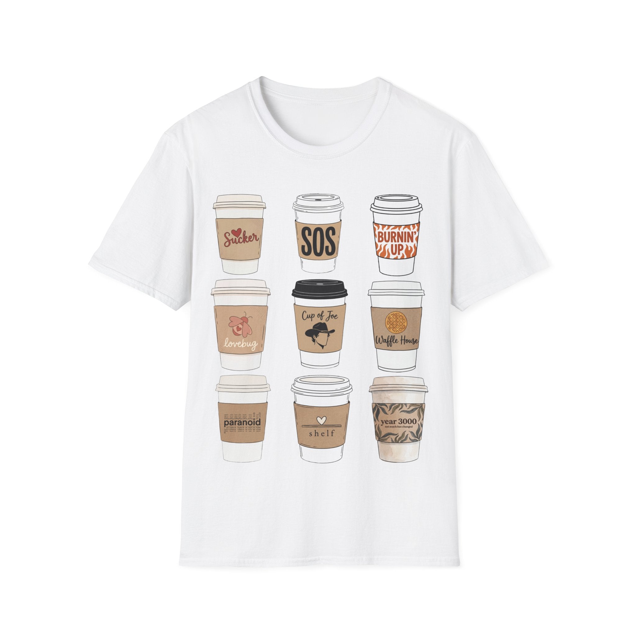 Cup of Joe Coffee Shirt - Aesthetic JoBros Fan Graphic T-Shirt
