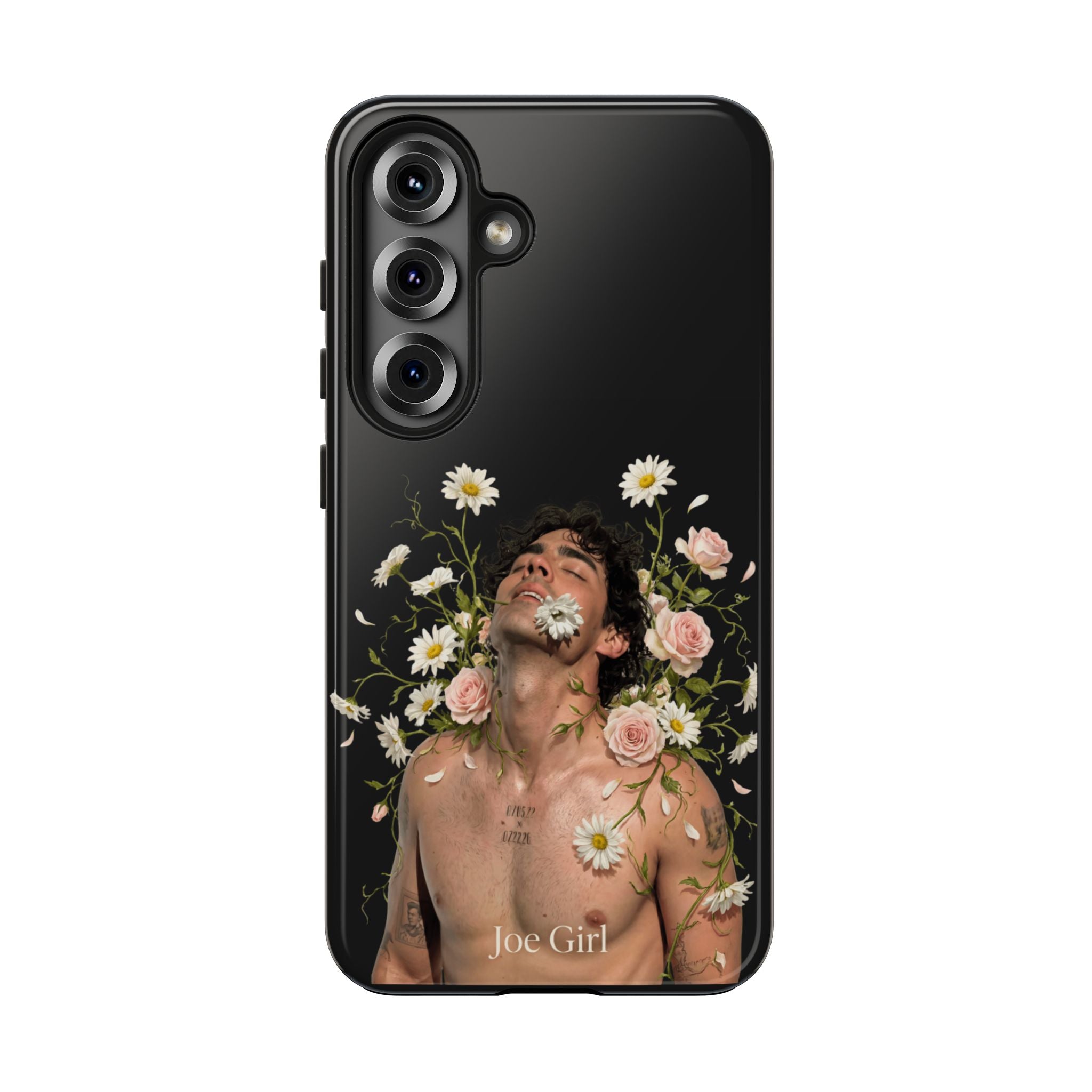 Joe Jonas Floral Hard Phone Case - Dual Layer Impact Protection