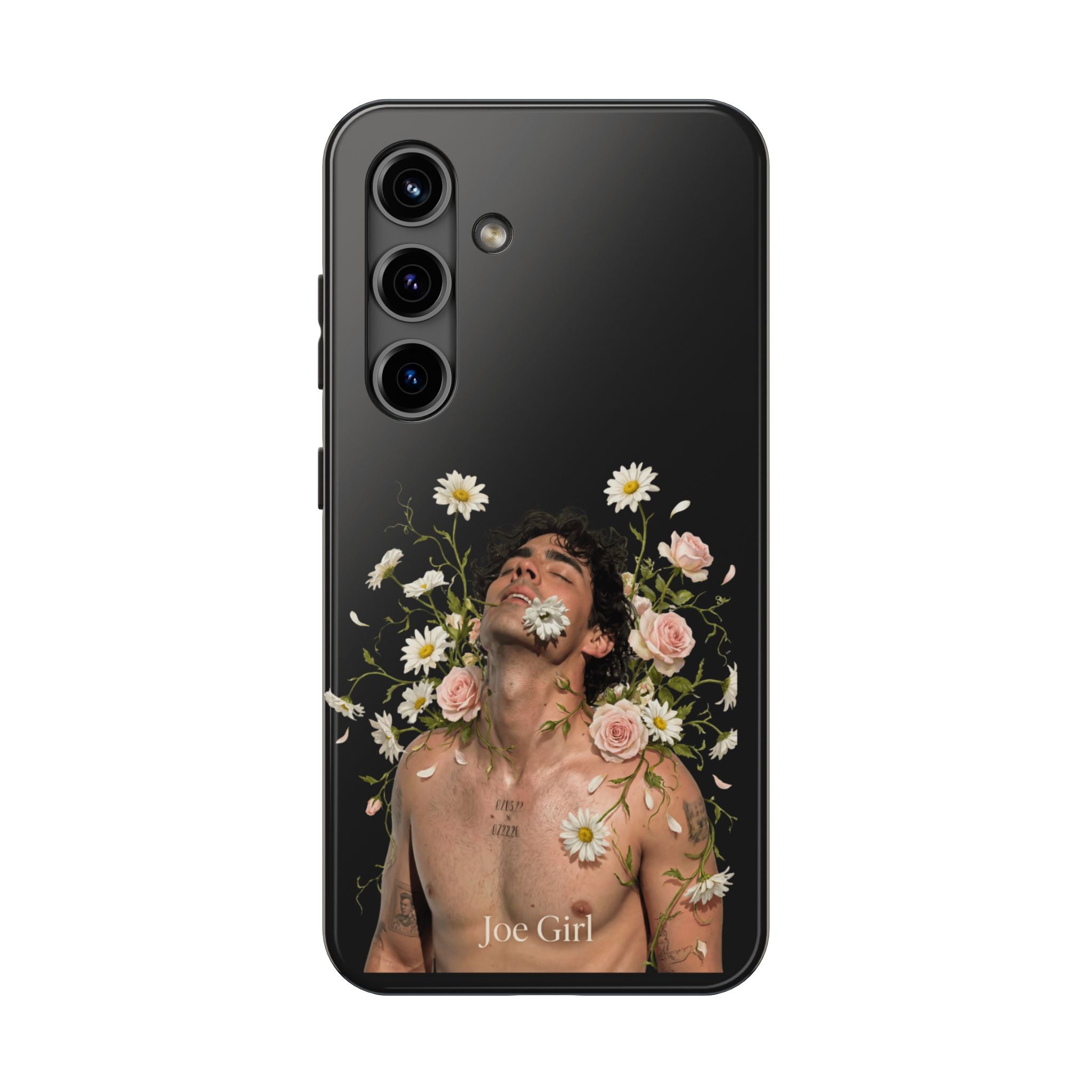 Joe Jonas Floral Hard Phone Case - Dual Layer Impact Protection