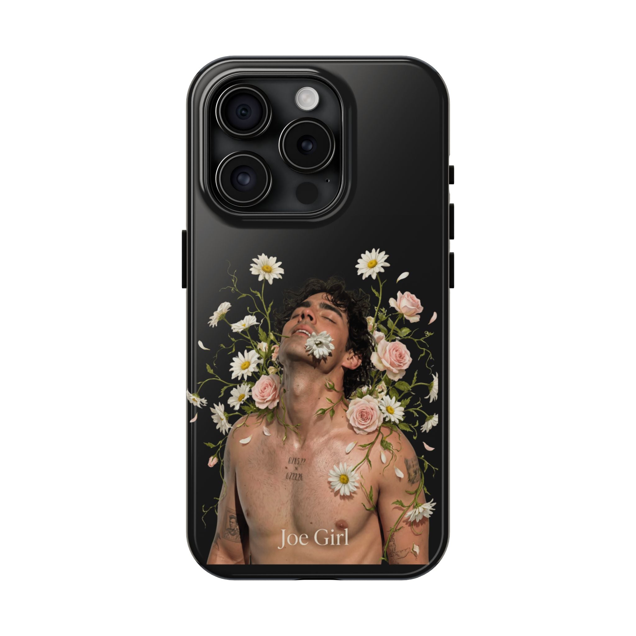 Joe Jonas Floral Hard Phone Case - Dual Layer Impact Protection