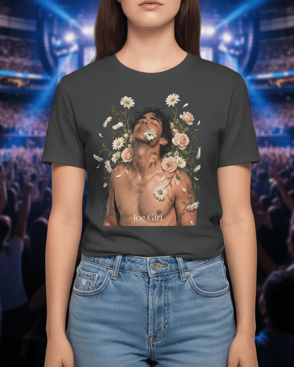 Joe Girl Floral Portrait Tee