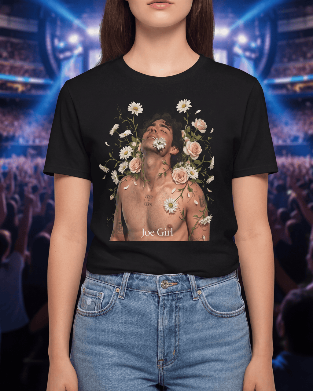 Joe Girl Floral Portrait Tee